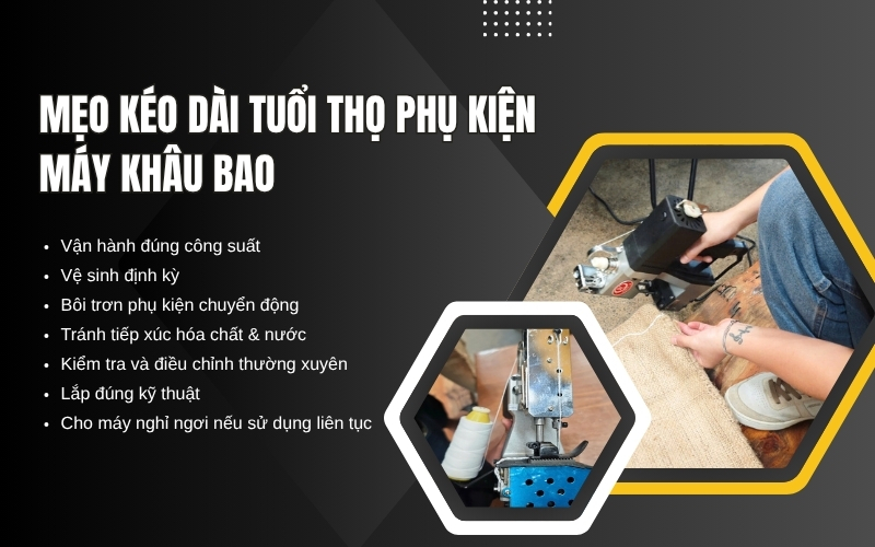 Mẹo kéo dài tuổi thọ phụ kiện máy khâu bao
